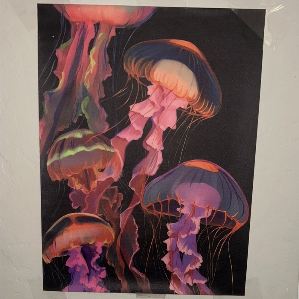 Colorful Jellyfish Art Print